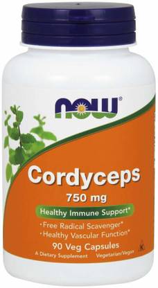 Now Foods Cordyceps 750 Mg Healthy Immune Support Capsules - 90 Veg Capsules