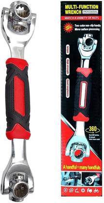 jpdsrn Tiger wrench 48 in 1 Swivel Head Multi Tool Double Sided Socket Wrench