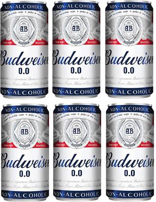 Budweiser 0.0 NON-ALCOHOLIC TIN PACK OF 6 Tin