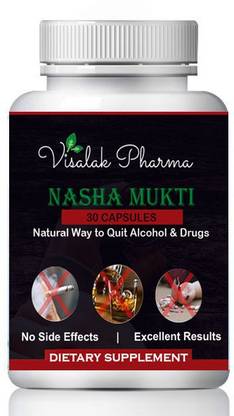 visalak pharma Nasha Mukti Anti - Alcohol and Alcohol Support Supplement. 10X Craving Support