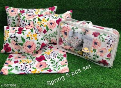 Ashoka Handloom Cotton Double Flat 180 TC Printed Bedsheet