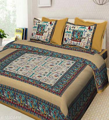Bedsheetworld Cotton Double Bedsheet