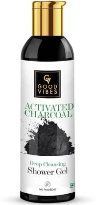 GOOD VIBES Activated Charcoal Deep Cleansing Shower Gel