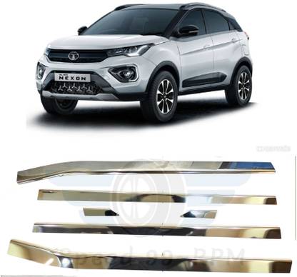 SPEED 99RPM Chrome Stainless steel lower windows Garnish Pack of 1 6pcs Chrome Tata Nexon Side Garnish