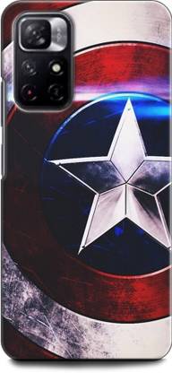 WallCraft Back Cover for REDMI Note 11T 5G CAPTAIN AMERICA, SHIELD, AVENGER, MARVEL, COMIC