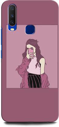 GRAFIQE Back Cover for VIVO U10 ANIME GIRL, ANIMATION, SELFIE GIRL, HAPPY