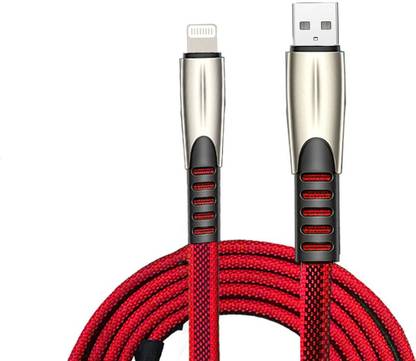 ANY KART Lightning Cable 3.4 A 1.2 m Nylon Braided Good Quality Nylon Braided Usb to Ios Data cable For Phones