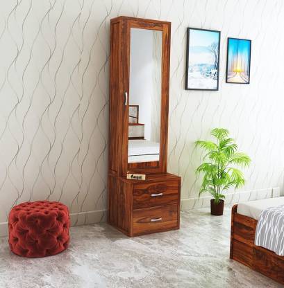 Ganpati Arts Premium Quality Sheesham Wood Dressing Table with Door Storage/1 Year Warranty Solid Wood Dressing Table