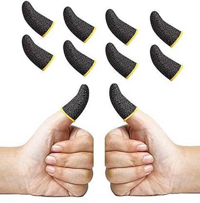 Glow Mart PUBG Finger Sleeve Thumb Grip Sweatproof Smooth & Responsive Touch Finger Sleeve