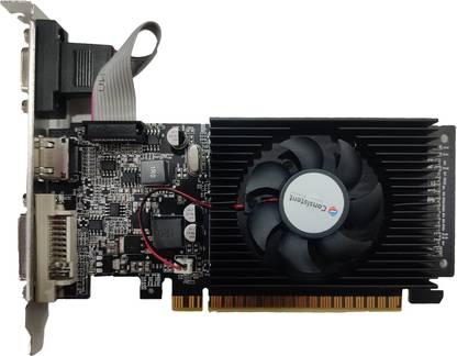 Consistent Geforce GT 610 DDR3 2 GB NVIDIA Chipset 64 bit 200 MHz Graphics Card