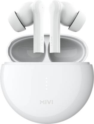 Mivi DuoPods F60 ENC with 50+ Hrs Playtime| Made in India | Powerful Bass | 4 Mics Bluetooth Headset