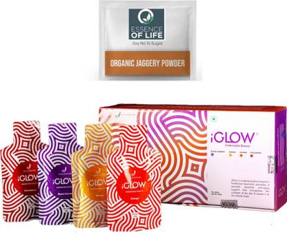 Essence of Life Jaggery with Indusviva Iglow | Glow Your Skin Naturally I iGlow Indusviva Combo