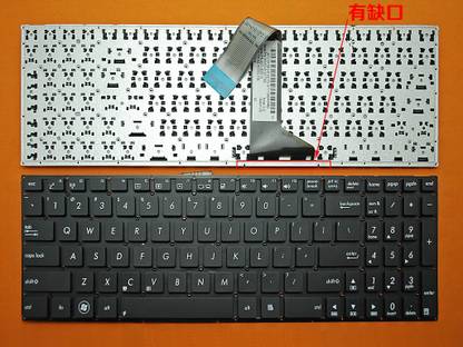 SellZone Keyboard For Asus K56, K56C, K56CB, K56CM, OKNO-PE00813US Internal Laptop-size Laptop Keyboard Compatible with Desktop, Laptop, Mac