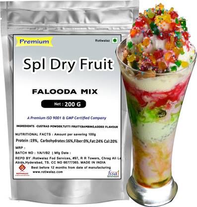 Rotiwalaz Falooda Mix Spl Dr Fruit Flavour 200 g Serve 6 Glass