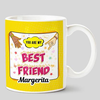 HUPPME You Are My Best Friend Margerita White Ceramic Coffee Mug