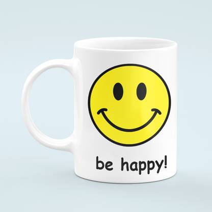 SAG Be happy smiley Ceramic Coffee Mug