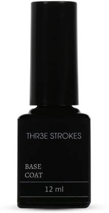 THR3E STROKES Nail Polish Base Coat | Nail Primer | First Coat | UV Led Soak Off Base Coat (Transperant)