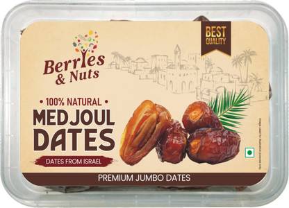 Berries And Nuts Premium Jumbo Hand Picked Medjoul Dates | Medjool Dates |500 Grams Dates