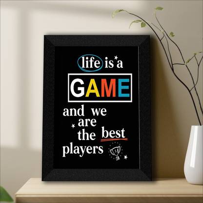 saf Motivational quotes UV textured Wall Painting with Frame Digital Reprint 14 inch x 11 inch Painting