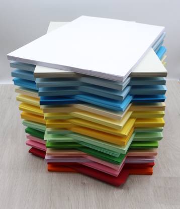 KRASHTIC super series Plain 15X15 CM 90 gsm Origami Paper
