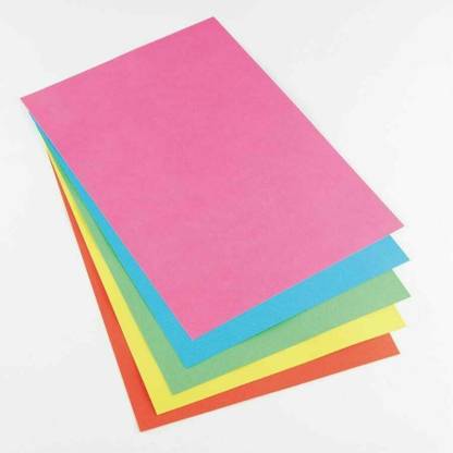 KRASHTIC A4 Size Mix Color Sheets Of Dark Color Each One 10 Sheets Total 50 Sheets Plain A4 70 gsm Origami Paper