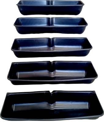 ADILAID Goat Feeder 3Ft (Half Round) - 5 Pcs Fiber Pet Bowl