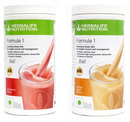 HERBALIFE FORMULA 1 STRAWBERRY & ORANGE 2 PIECES Protein Shake