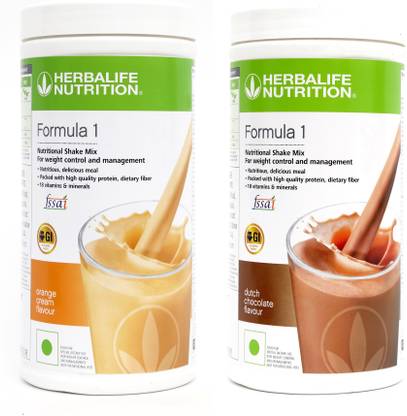 HERBALIFE FORMULA 1 ORANGE & CHOCOLATE 2 PIECES Protein Shake