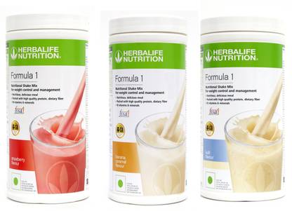 HERBALIFE Formula 1 Shake Rose Kheer + Banana Caramel + Kulfi Flavor Protein Shake