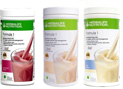 HERBALIFE Formula 1 Shake Rose Kheer + Vanilla + Kulfi Flavor Protein Shake