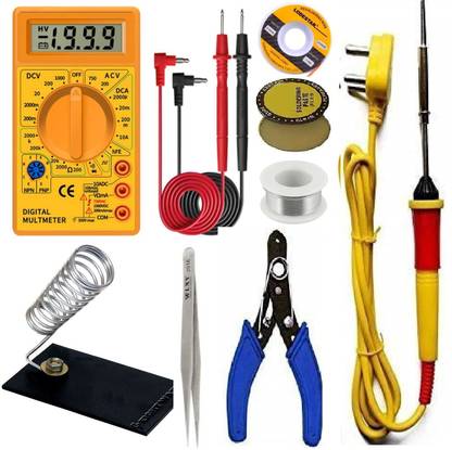Gunk 8 IN 1 25W Soldering Iron Kit Set for Beginners with Digital Multimeter 50 W Simple