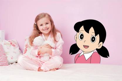 Sahaj Décor 50 cm Beautiful Shizuka Cartoon Wall Sticker For Kidsroom Covering Area[50X56CM] Self Adhesive Sticker