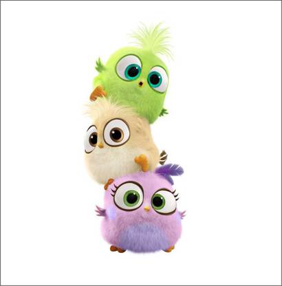 Sahaj Décor 50 cm Angry Birds Wall Sticker for Living Room Bed Room Covering Area [50x91cm] Self Adhesive Sticker