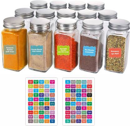 KREEPO 3 cm Spices Jar Label Waterproof-Removable for Kitchen Spice/Ingredient_K04 Self Adhesive Sticker