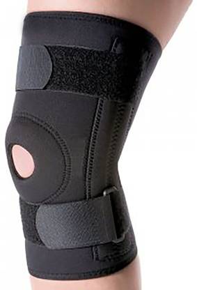 KUDIZE Functional Knee Support Compression muscle Joint Protection Gym Wrap Open Patella Hinge Brace Support Bandage Injury Guard Regular Knee Support