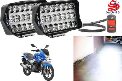 SHOP4U Waterproof 21 SMD LED Fog Light with Switch for Bajaj Discover 150F Headlight, Fog Lamp Motorbike LED for Bajaj (12 V, 35 W)