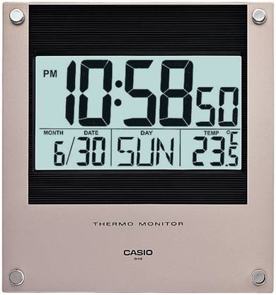 CASIO Digital 22.1 cm X 23.6 cm Wall Clock