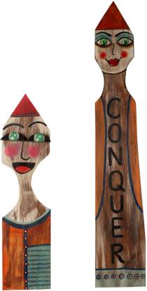 AAKRITI ART CREATIONS My Guides Wall Decor Panels (SO2)-4x0.2x23/ 4x0.5x15.5 Pack of 2