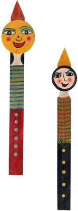AAKRITI ART CREATIONS Dumbledore & Harry Wall Decor Sticks (SO2)-3x0.5x16/ 2.2x1x15 Pack of 2