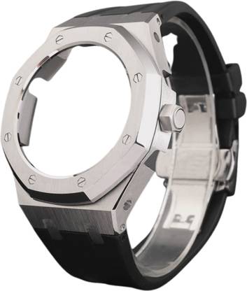 DREAM WATCHES Mod Kit for Casio G-Shock GA2100 GA-2110 Watches Rubber Straps "Casioak" Black 20 mm Rubber Watch Strap