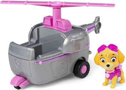 PAW PATROL Skye’s Helicopter Vehicle with Collectible Figure, for Kids Aged 3 and Up