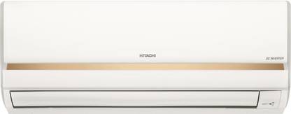 Hitachi 1 Ton 3 Star Split Inverter AC  - White, Gold