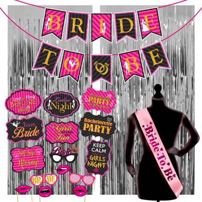 Prihit 19 Pcs Bachelorette Party Decorations Kit,Bridal Shower Supplies & Engagement