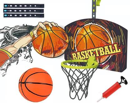 SMB ENTERPRISES Interactive Play Basketball Game With Adjustable Wall Mounted Hanging Board Party & Fun Board Game
