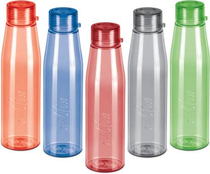 MILTON Ripple 1000 Pet Bottle, 946 ml, Set of 5, Multicolour 946 ml Bottle