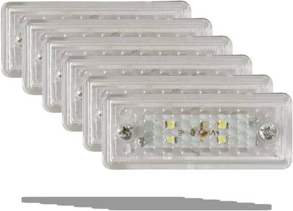 Allpartssource Pack of 6 24V LED Side Marker Lights Suitable for Trailers Buses Universal Car Fancy Lights