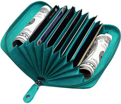 ABYS Genuine Leather Unisex RFID Protected Debit| Credit| ATM Card Holder 7 Card Holder