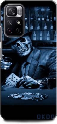 WallCraft Back Cover for REDMI Note 11T 5G SKULL, DARKNESS, GANGSTER, POKER, SMOKE, FUNNY