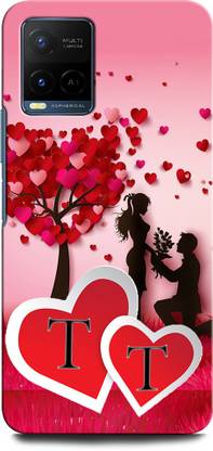 ग्रेफिक Back Cover Vivo Y21 TT, T LOVE, T LETTER, TT NAME के लिए