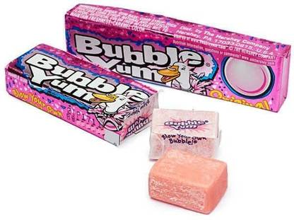 Hershey's Bubble Yum Original Gum (Pack of 2), 40g Each Bubble Gum Chewing Gum